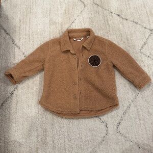 Toddler Sherpa Button-Front Shirt Jacket